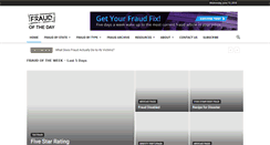 Desktop Screenshot of fraudoftheday.com