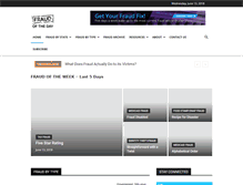 Tablet Screenshot of fraudoftheday.com